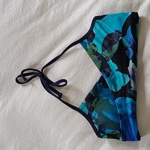 Athleta Floral Halter Bikini Top